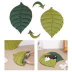 3D Leaves Pet Blanket Cushion for Dog Cat Bed (50x45)