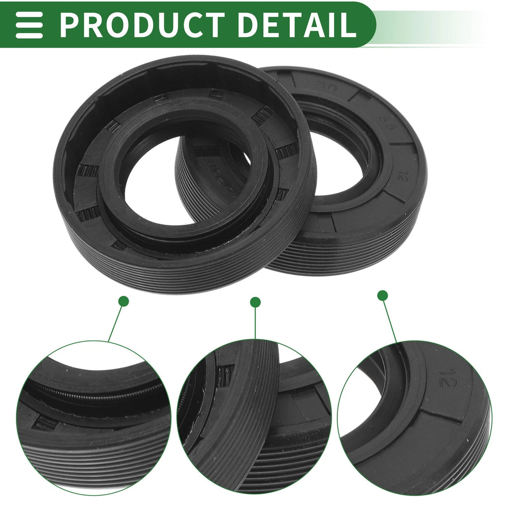 Set of 5 Oil Seal TG4 Lip Seal Ring for Rotary Shaft 30x55x12mm NBR Rubber