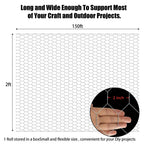 2" Holes Galvanized Poultry Net Fencing for Chicken (24"×150')