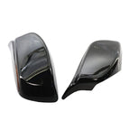 Glossy Black Rear View Mirror Covers for BMW E60 E61 (2004-2007)