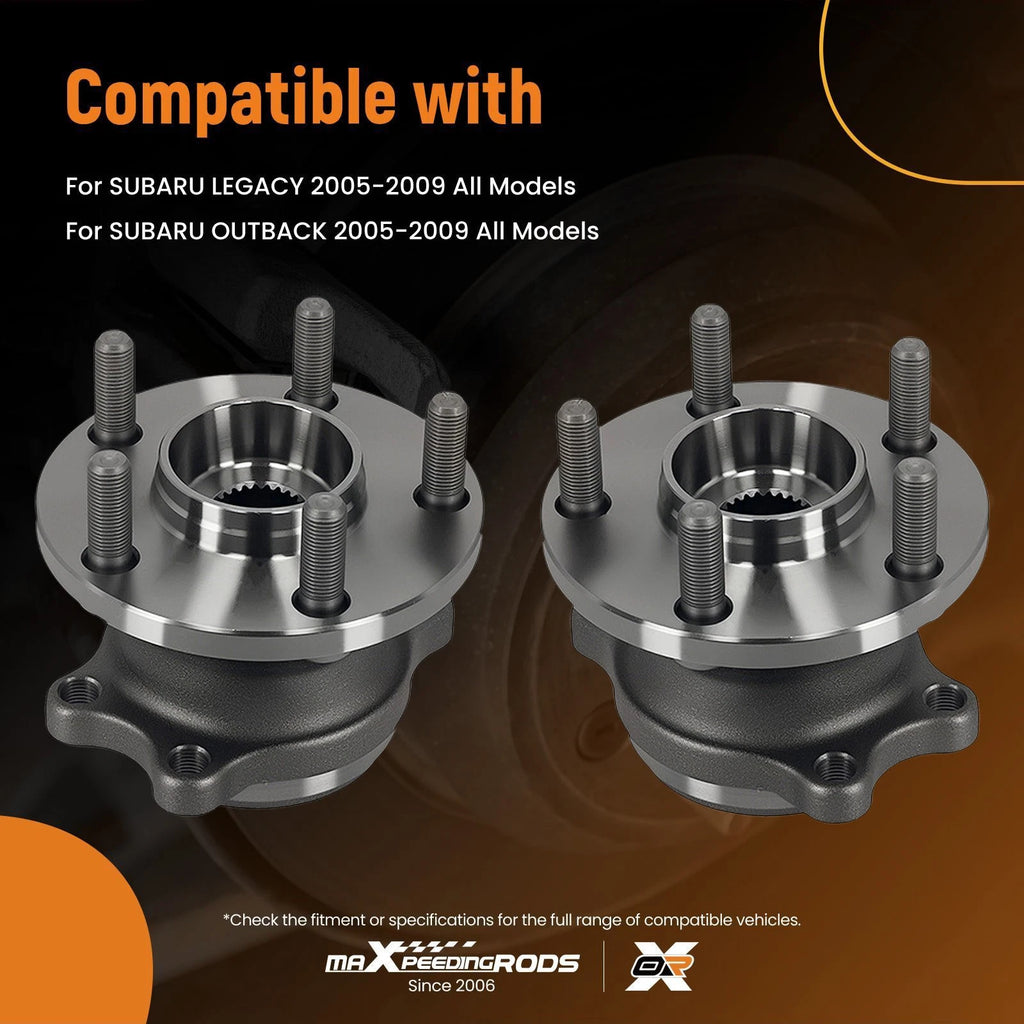 5 Lugs Wheel Assembly for Subaru Legacy Outback (2005–2009) WA512293 Rear
