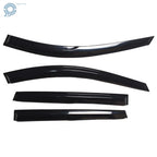Set of 4 Black Window Visors for Nissan Rogue (2014–2019)