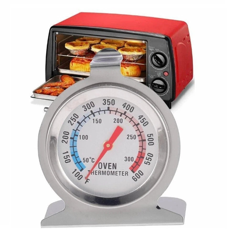 Oven Rack Thermometer Stainless Steel 50-300C for Precise Heat Control