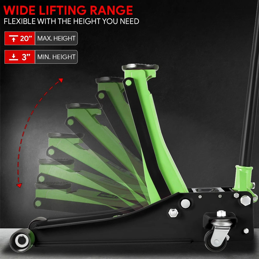 3 Ton Hydraulic Garage Jack for Universal Use (6000 lbs Capacity)