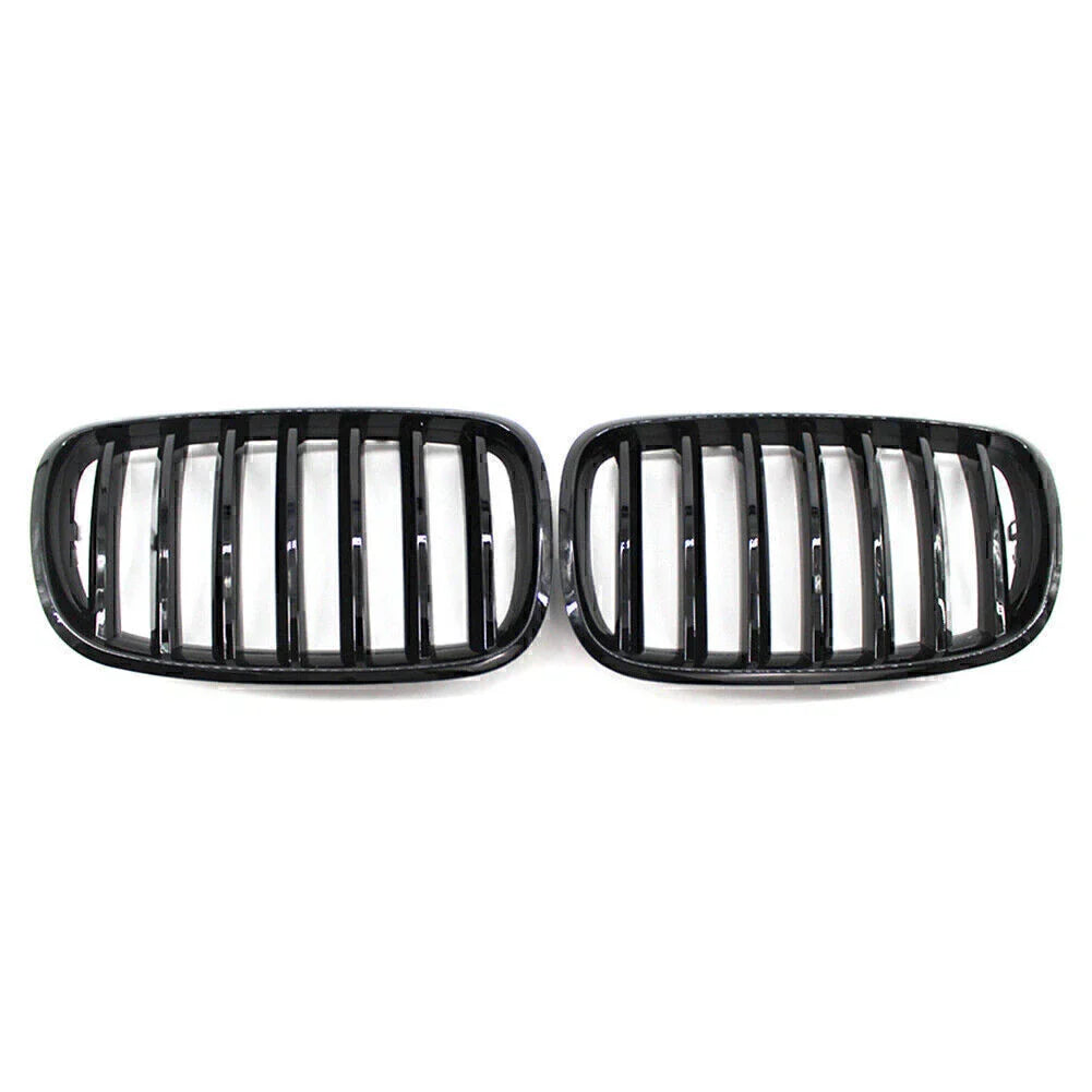 Gloss Black Front Kidney Grille for BMW X5 X6 E70 E71 (2007-2013)