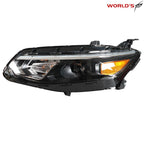Headlight for Chevy Malibu (2016–2018) Halogen Black Clear Driver Side