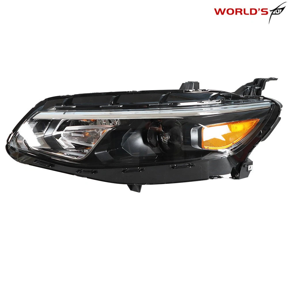 Headlight for Chevy Malibu (2016–2018) Halogen Black Clear Driver Side