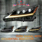 Pair LED Projector Headlights for Lexus IS 350 IS 250 (2006-2012)