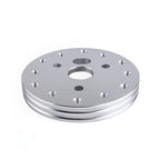 0.5" Silver Short Hub Steering Wheel Adapter 6 to 3 Hole