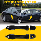 Set of 4 Door Handles for Toyota Camry (2012–2017) - Black Exterior