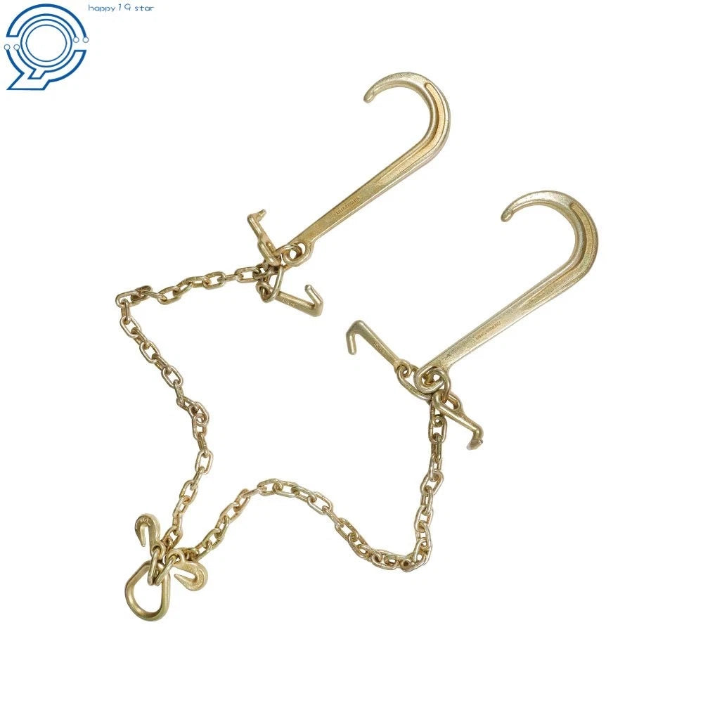 Trailer Hitches with Grab Hooks for V-Chain Bridle (G70, 5/16" × 3', 15")