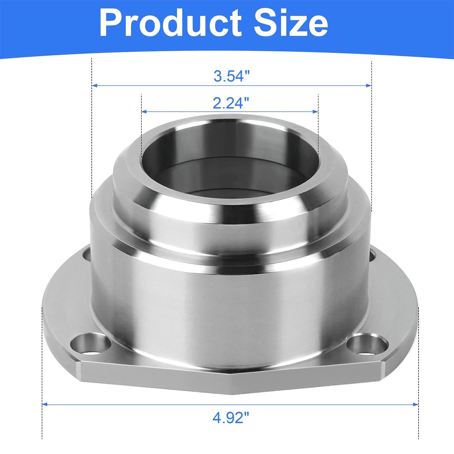 Heavy-Duty Bearing Housing Pair for Ford (9-Inch, 1/2" Bolt Holes)