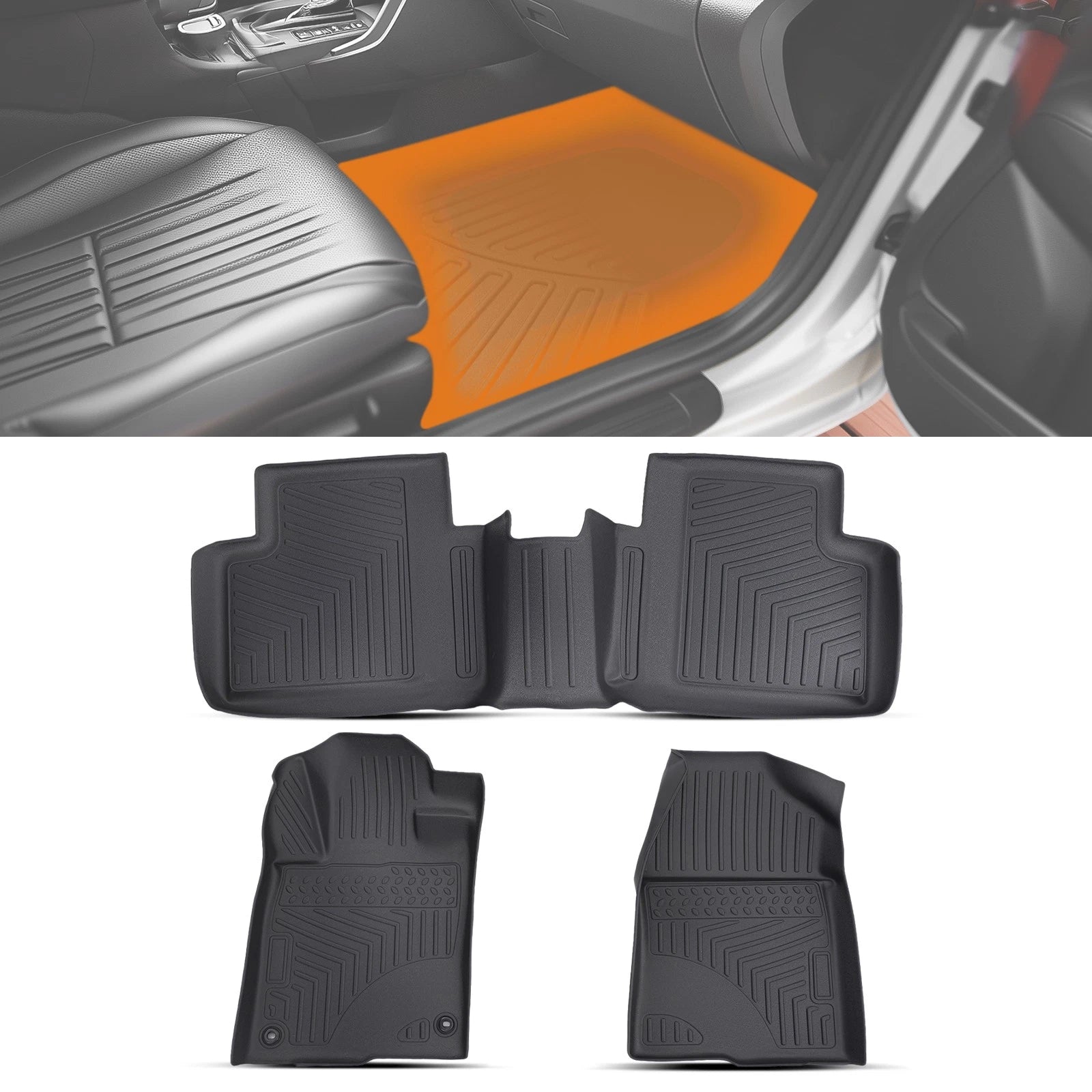 All Weather Floor Mats Liner for Honda Civic/Insight (2016–2021) TPE