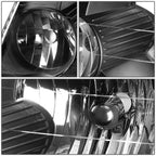 Pair of Black Housing Amber Corner Headlights for Ford Explorer (2002–2005)
