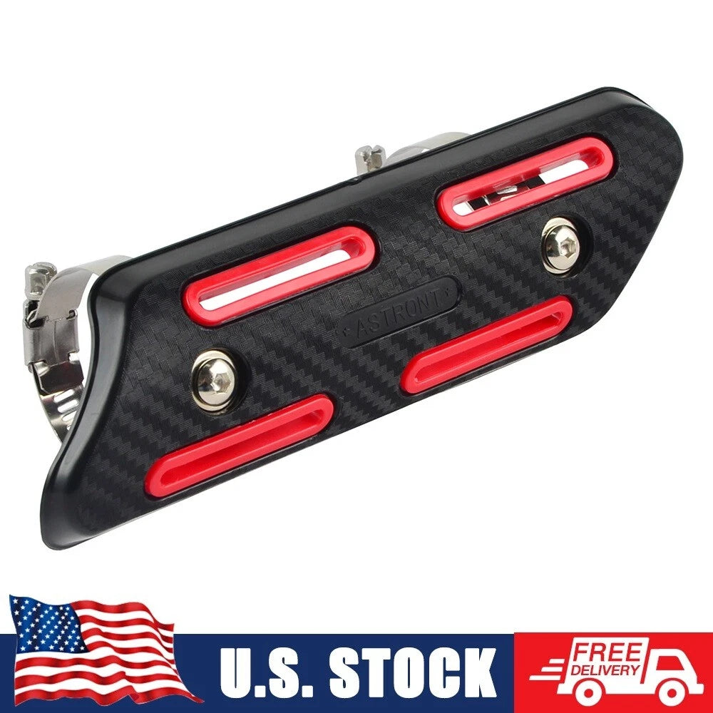 Pipe Heat Shield Guard Cover for Honda CRF450R CRF450X (2002–2020) Red