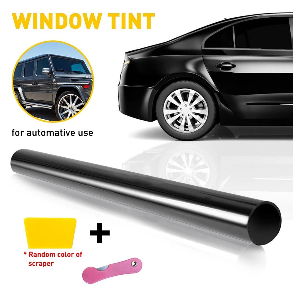Window Tint Film 25% Super Dark Black 20" x 20' for Car Home