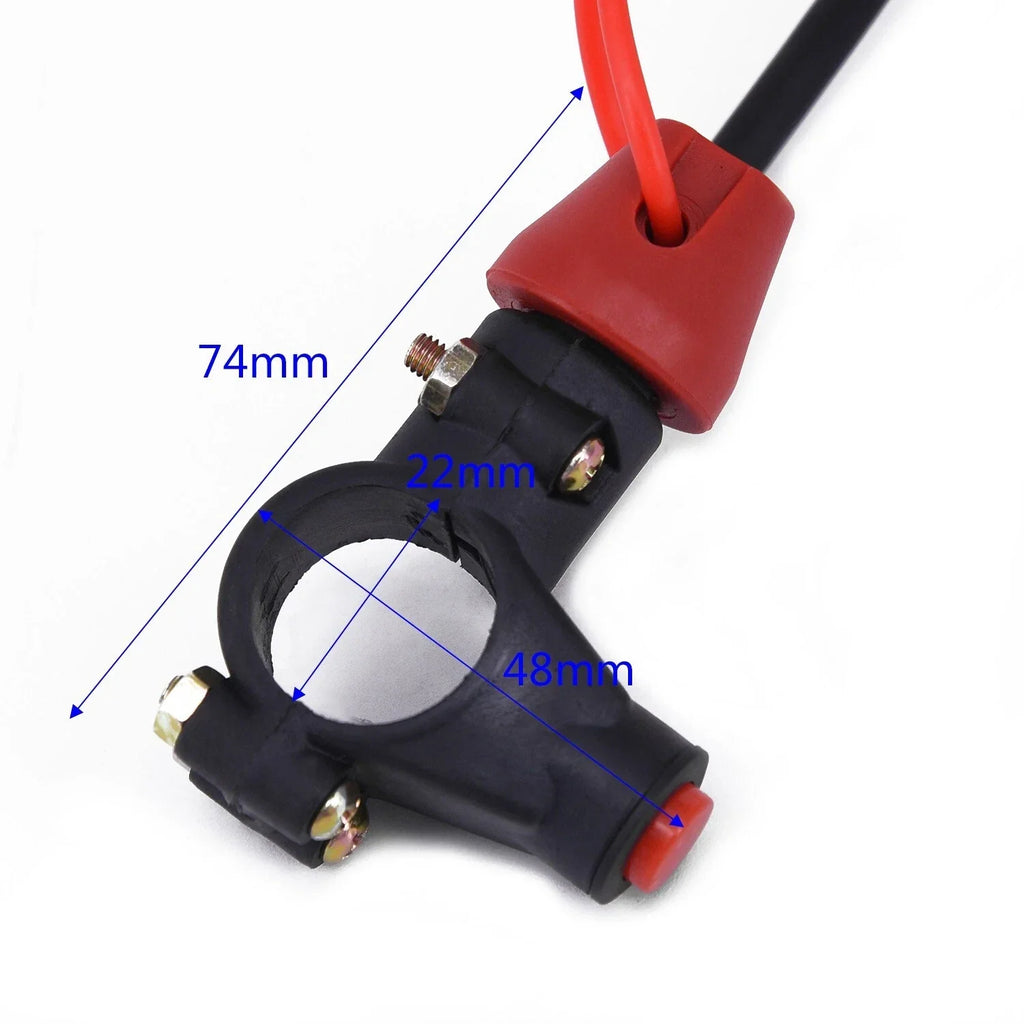 Tether Line 7/8in Engine Kill Switch Lanyard for Motorcycle