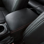 Black PU Leather Center Console Lid Armrest Cover for Toyota Tacoma (2016-2023)