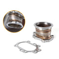 Turbo Adapter Flange for T25 T28 GT25 GT28 Turbo (8 Bolt to 3" V Band)