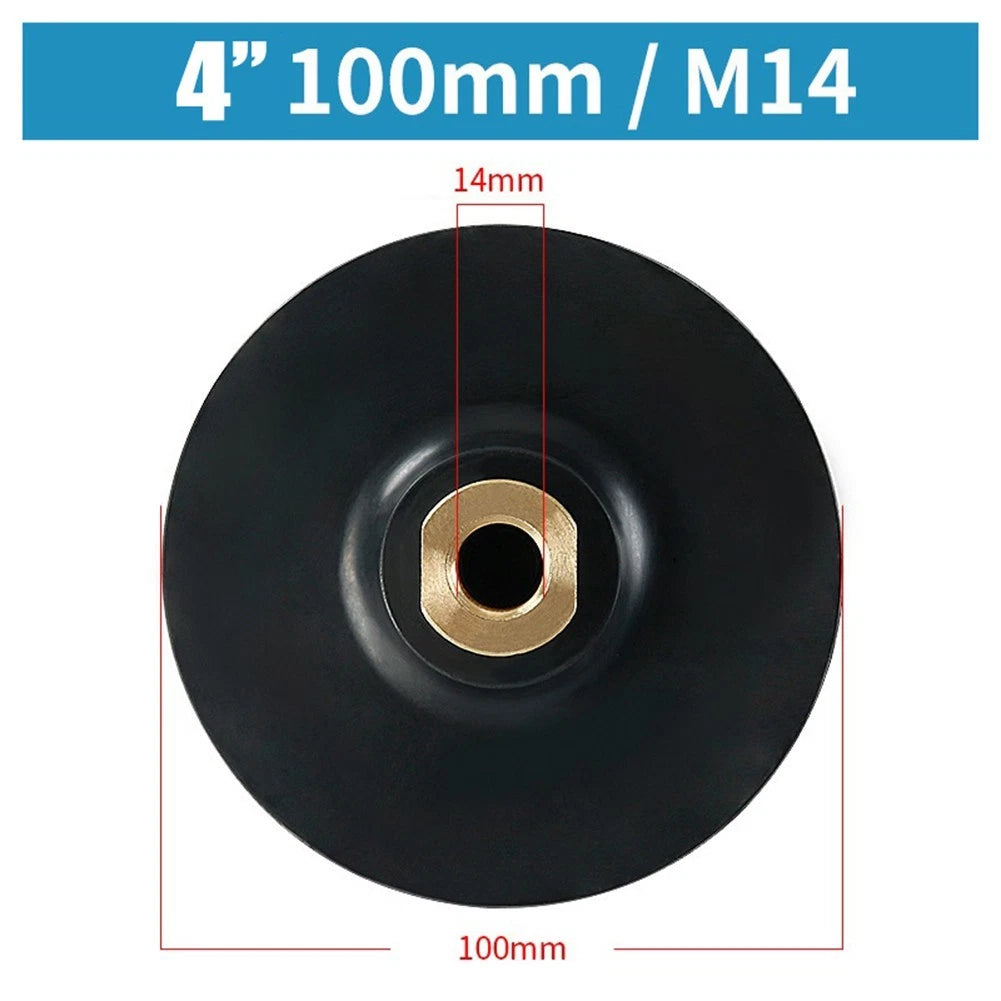 Rubber Backing Pad for Polishing Disc Hook&Loop (Universal Fit)