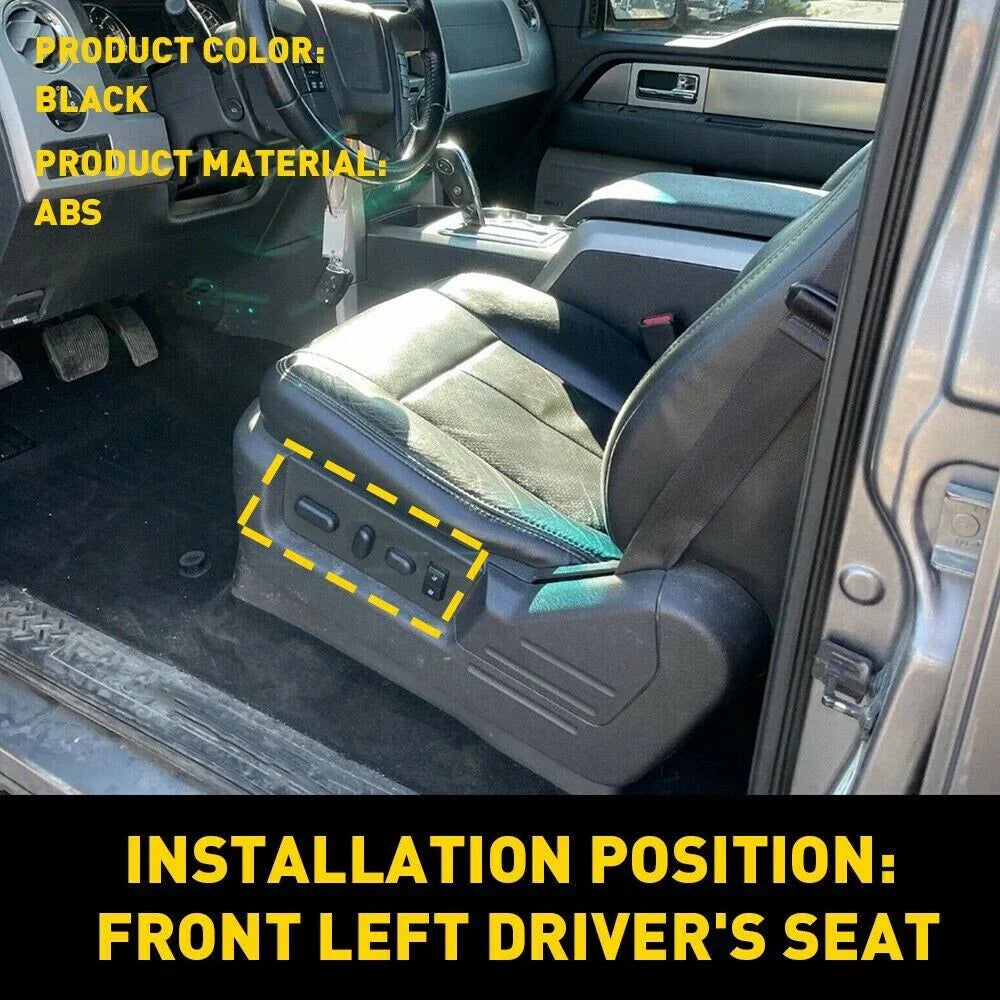 Front Left & Right Seat Switch Bezels for Ford F-150 (2009-2014)