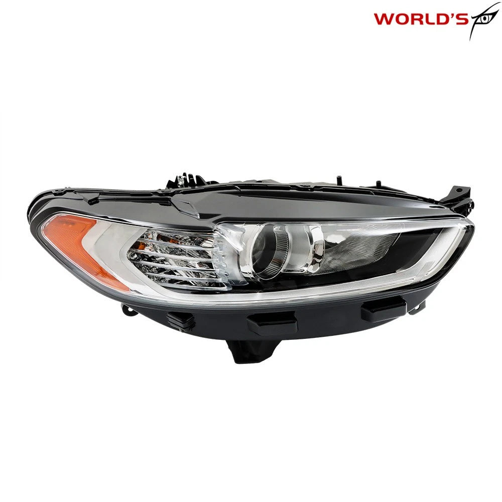 Right Side Headlight Assembly for Ford Fusion (2013–2016) Halogen Amber