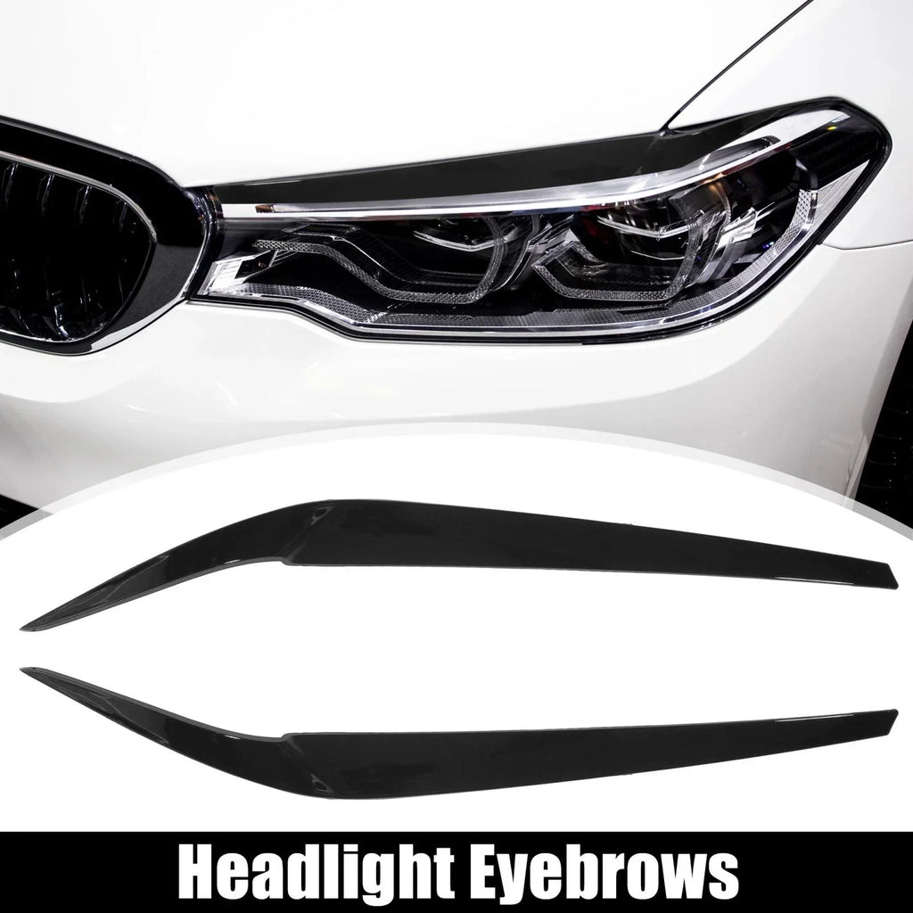 Headlight Lid Cover Sticker 1 Pair for BMW G30 530i 540i M5 (2017-2022)