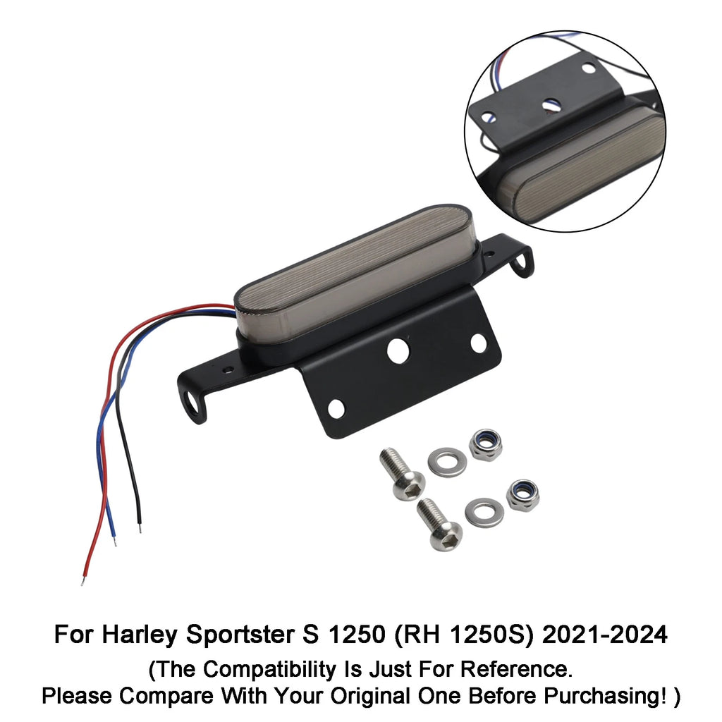 Tail Light Fender License Plate Holder for Sportster S 1250 RH1250S (2021–2024)