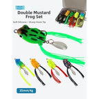 Set of 5 Soft Silicone Floating Lures for Bass Fishing