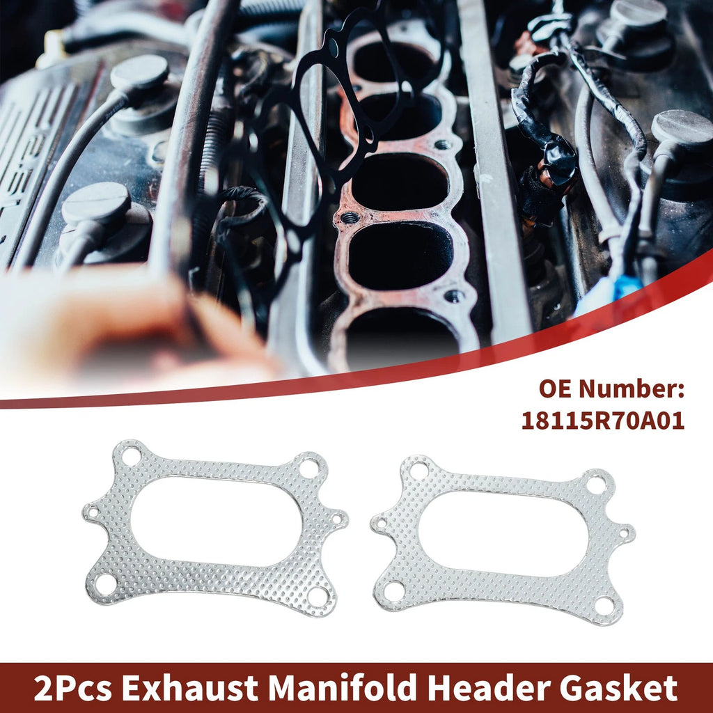 2 Pcs Exhaust Manifold Header Gasket for Honda Odyssey (2008–2020) No. 18115R70A01