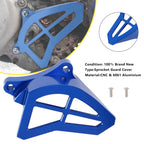 Sprocket Guard Cover for Yamaha YZ125 (1993–2004) - Aluminum, Blue