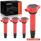 Set of 4 Red Ignition Coils for Jeep Compass Patriot Dodge Journey 