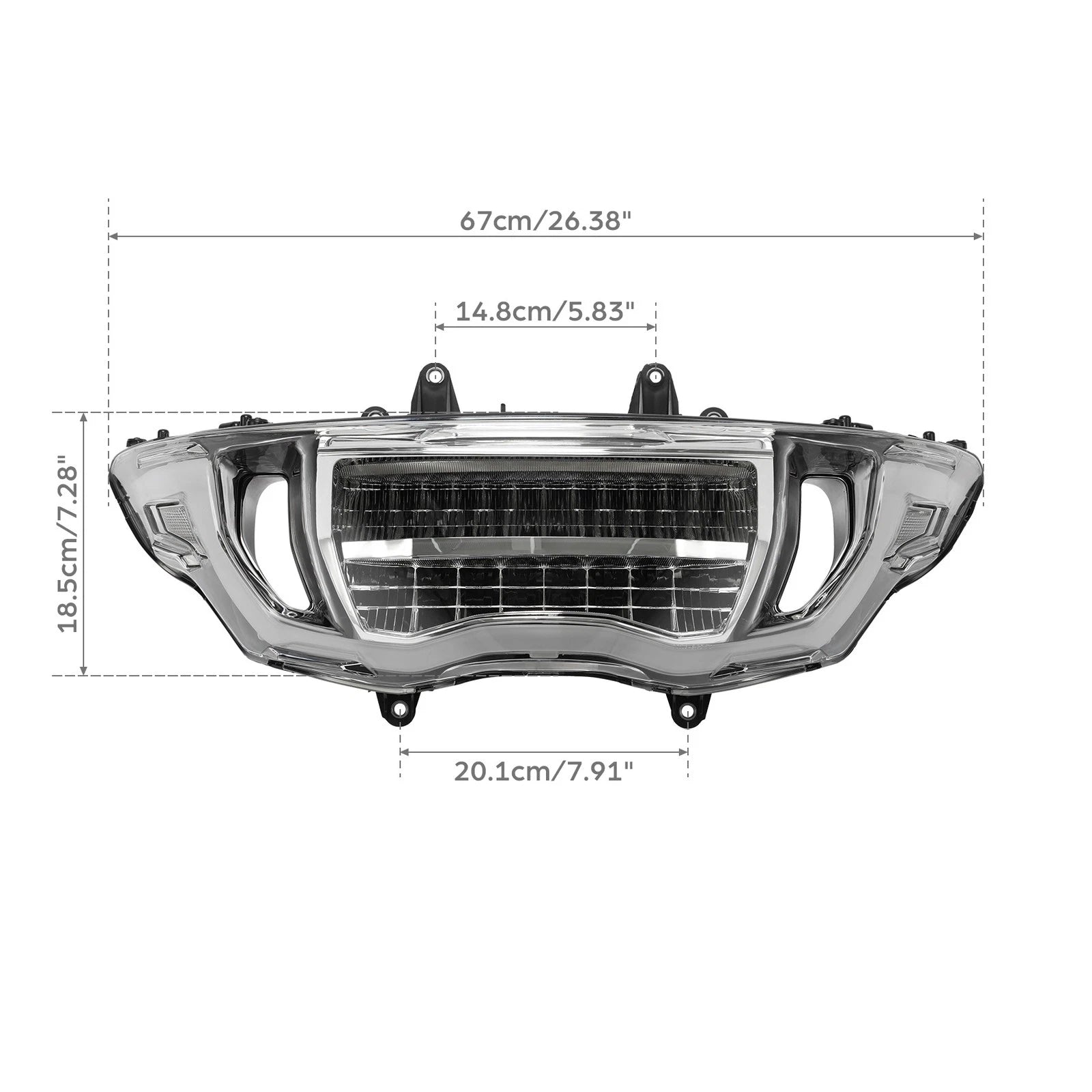 LED Front Headlight Assembly for Harley CVO Road Glide FLTRXSE (2023–2025)