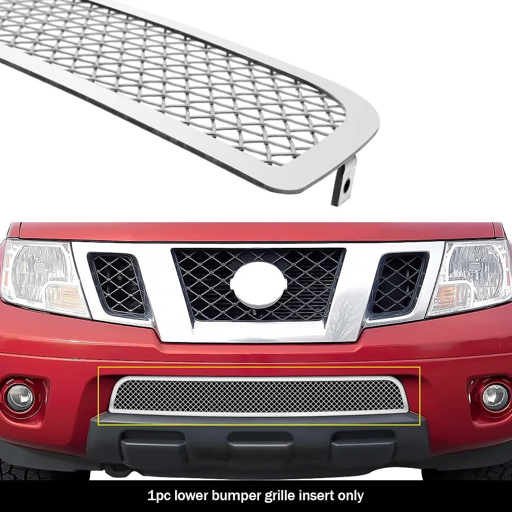 Stainless Steel Chrome Mesh Grille Insert for Nissan Frontier (2009-2021)