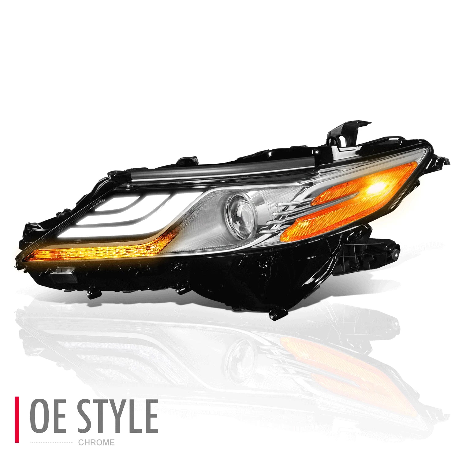 LED DRL Turn Signal Projector Headlight Lamp for Toyota Camry (2018–2021)