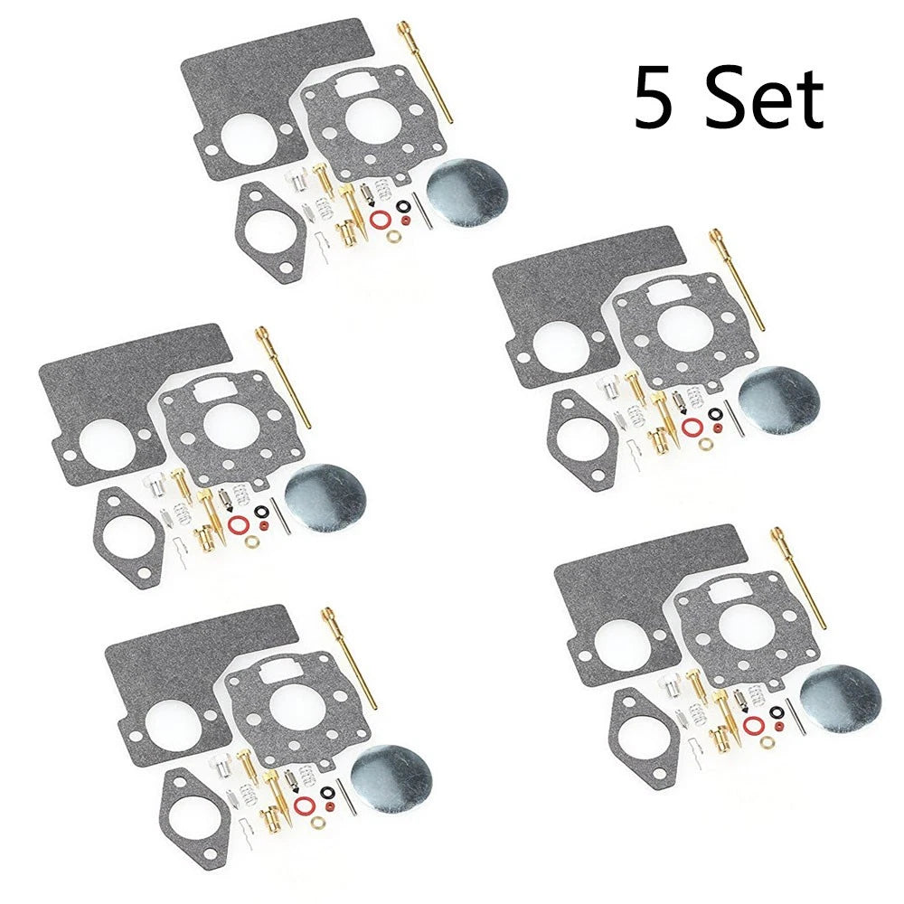 Set of 5 Carburetor Repair Kits for Briggs & Stratton 394989, 243431, 243432, 243434