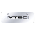 Chrome Name on Chrome Mini License Plate - Officially Licensed for Honda VTEC
