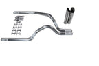 2.5" Dual Exhaust Kit for Dodge Dakota (1987–1996) No Muffler Slash Tips
