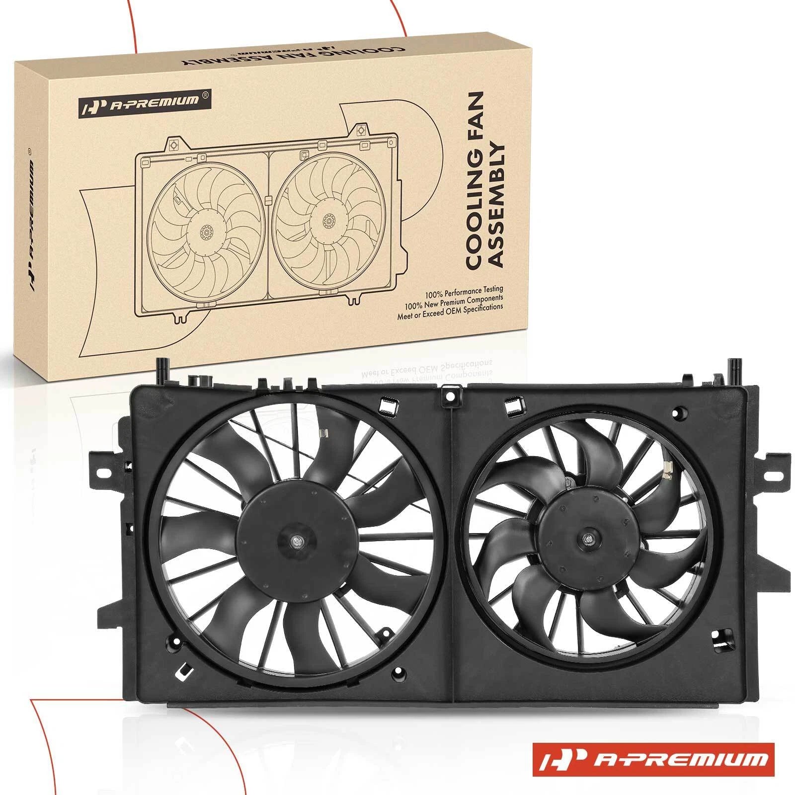 Dual Cooling Fan Assembly w/ Shroud for Chevrolet Impala (2006–2013)