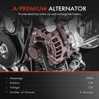Alternator for Dodge Freightliner Sprinter (2004-2006) 200A L5 2.7L