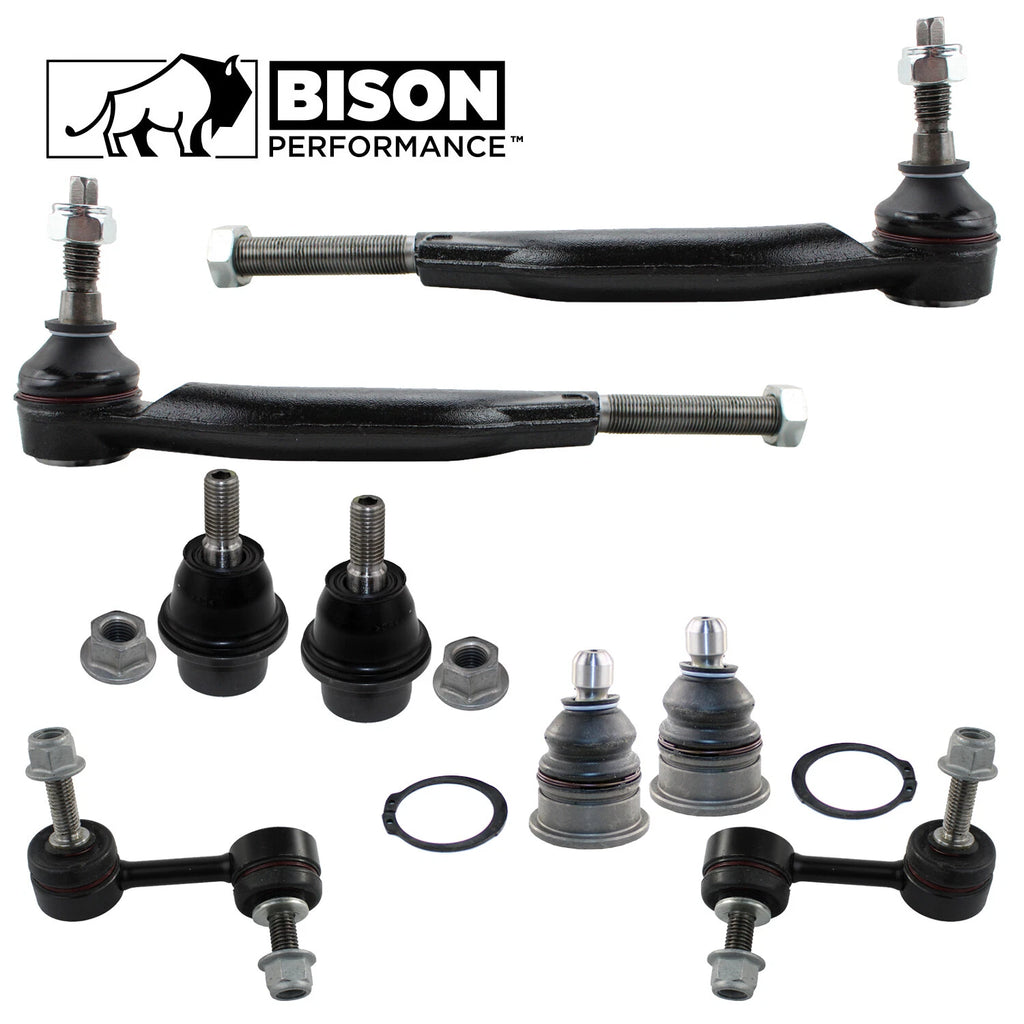 8pc Front Tie Rod Ends Sway Bars Ball Joints Kit for Chevy GMC