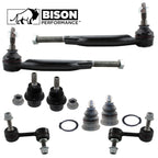 8pc Front Tie Rod Ends Sway Bars Ball Joints Kit for Chevy GMC