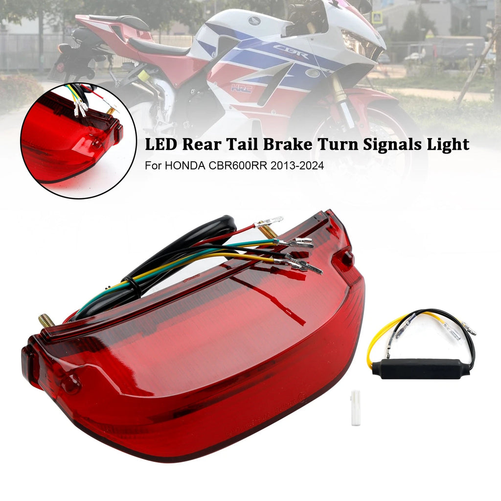LED Rear Tail Brake Turn Signals for Honda CBR600RR (2013–2024)