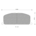 Front Disc Brake Pad Set for Toyota Camry VZV21 2.5L 2VZ-FE (1988–1993)