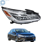 LED Headlight for Honda Accord Sedan (2016–2017) Chrome Housing