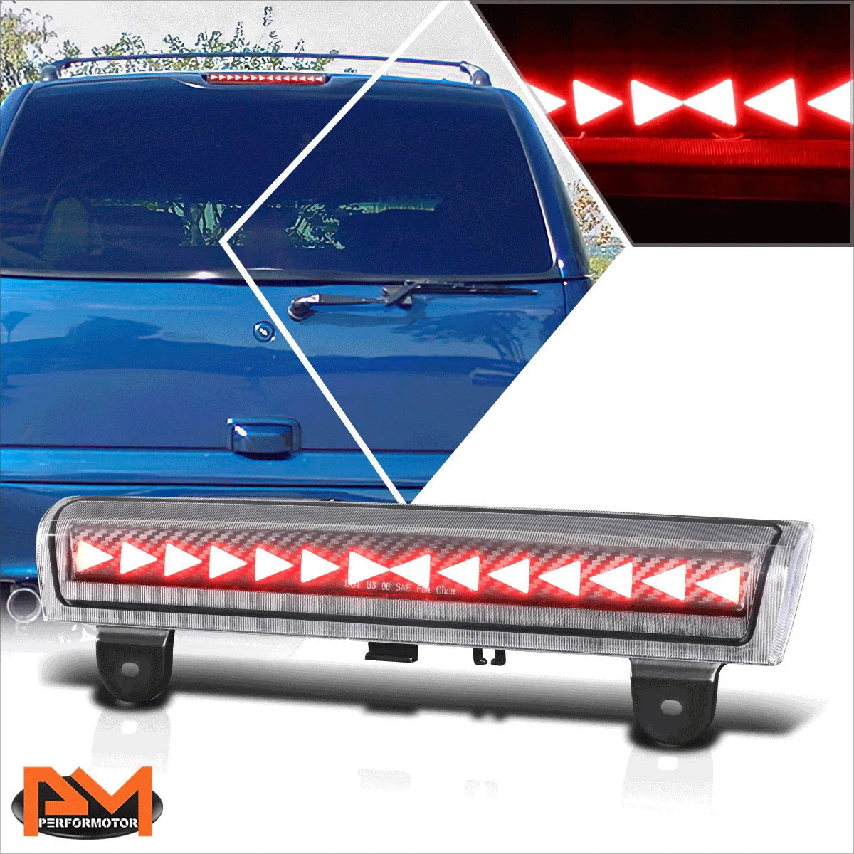 Sequential Triangle LED Third Brake Light for Suburban/Tahoe/Yukon XL (2000–2006)