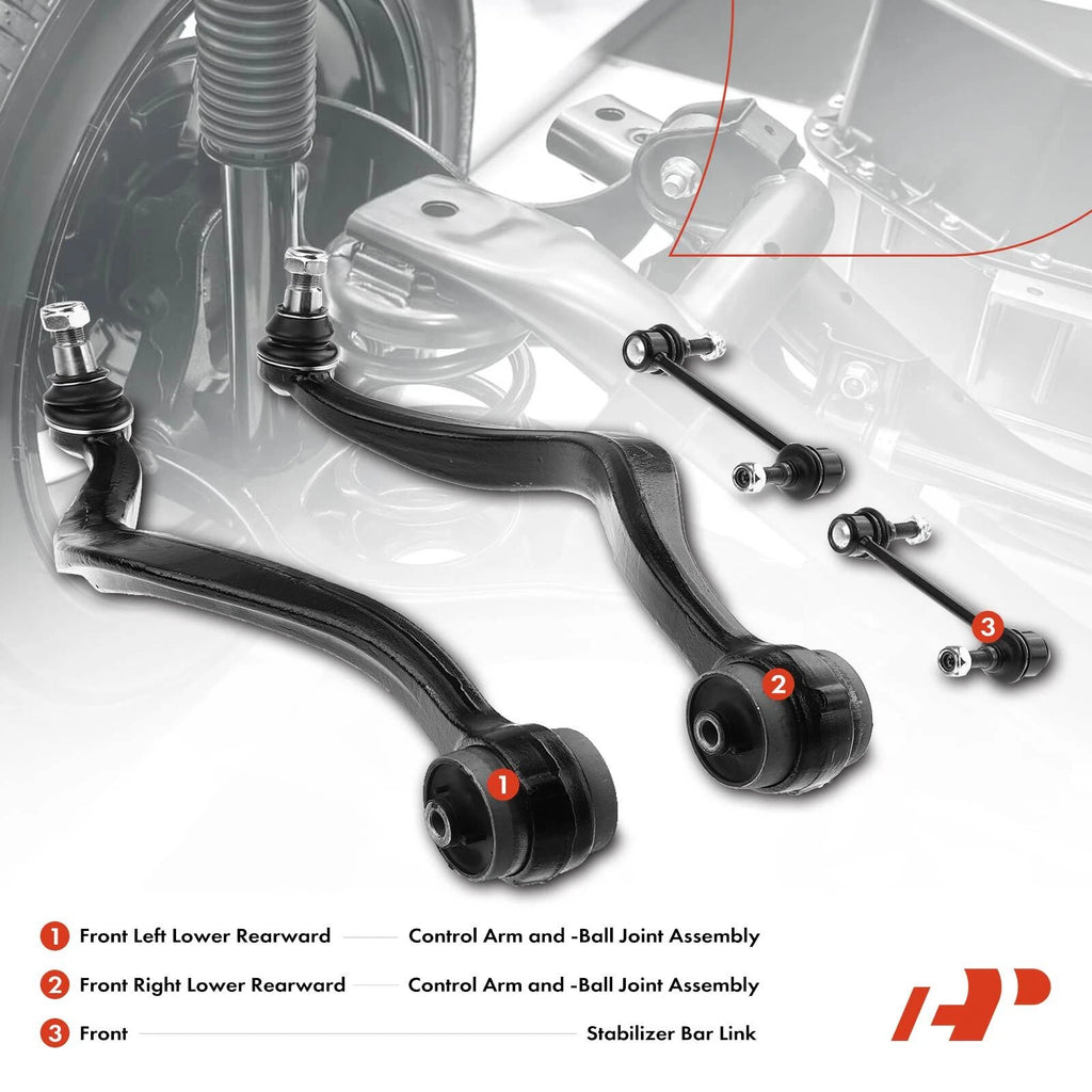 Set of 4 Control Arm and Ball Joint Assembly for Ford Fusion (2011–2012)