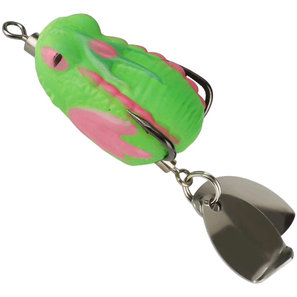 Frog Shaped Lure Bait for Bass (6.2cm) - 45 Degree Entry for Smooth Action