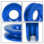 Winch Snatch Recovery Ring for ATV UTV (41000 lbs) - Blue