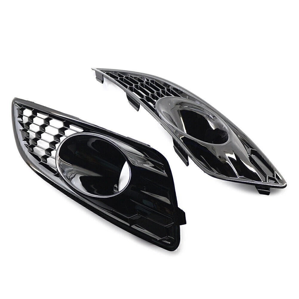 Set of 2 Front Bumper Grilles Fog Light Covers for Ford Fiesta (2012–2016)